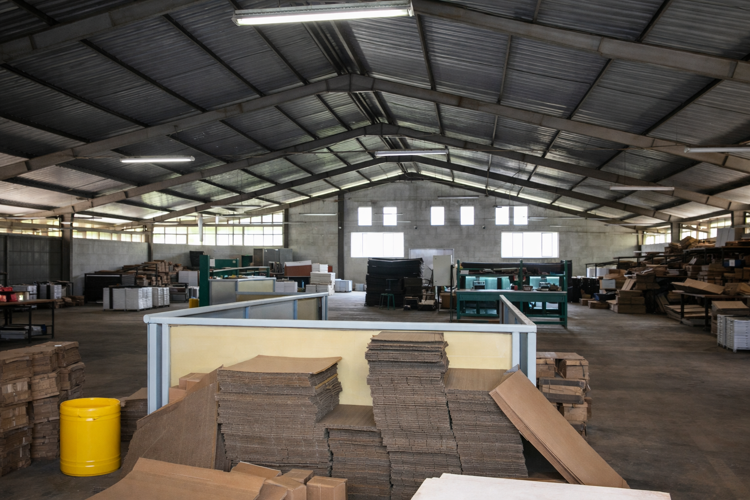 Lini produksi kemasan corrugated